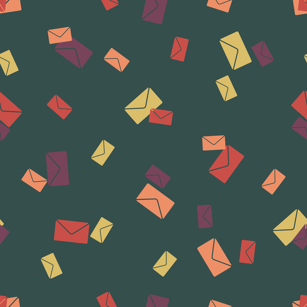 seamless background: envelope newsletter - Vetor, Imagem