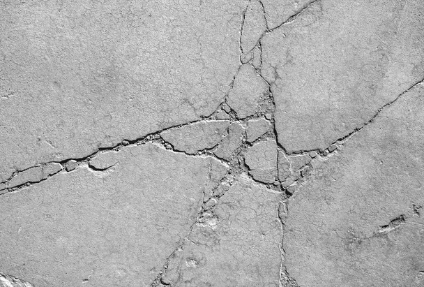 Textura de fundo de terra branca seca e rachada, Close-up de terra de fissura seca, superfície de fratura - Foto, Imagem