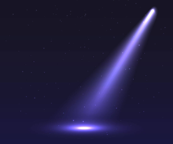 Vector Spotlight on dark stage background - Vector, afbeelding