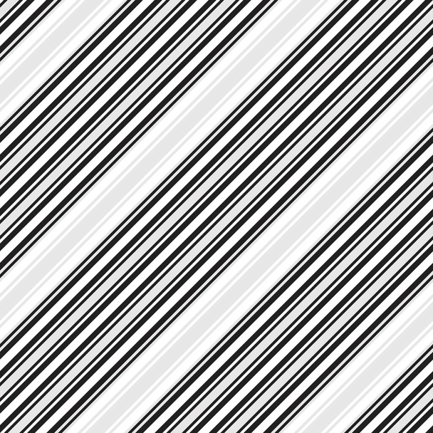 Black and white diagonal striped seamless pattern background suitable for fashion textiles, graphics - Vector, Image