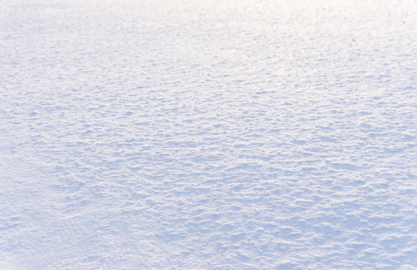 White snow texture with blue tone, background - Photo, Image