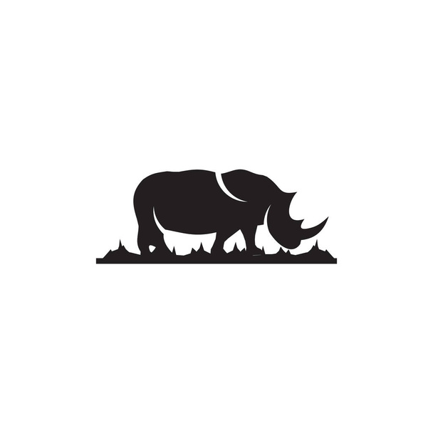 Modello vettoriale di progettazione logo animale Rhino - Vettoriali, immagini