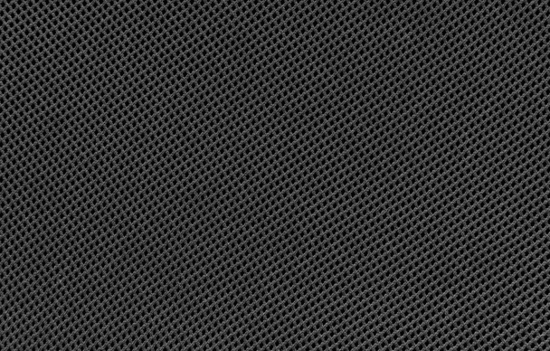 Black lining of wool material textiles, background texture closeup - Photo, Image