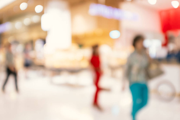 abstract blur and defocused interior of modern department store at bakery shop with beautiful bokeh for background - Фото, зображення