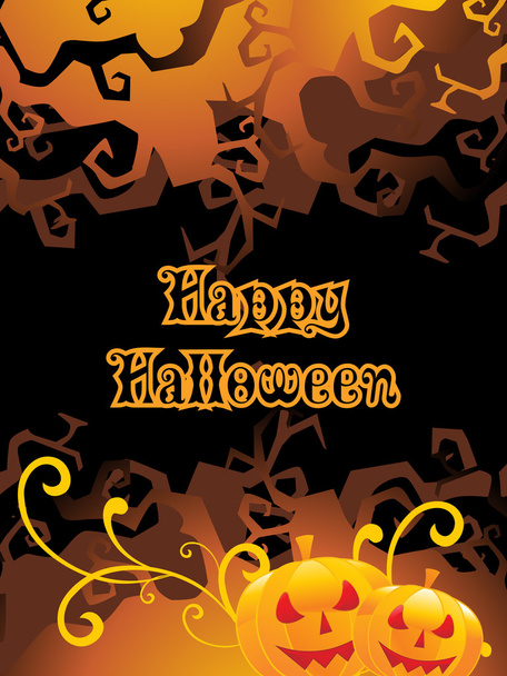 Illustration for happy halloween celebration - Vector, Image
