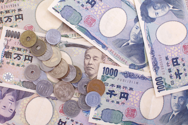 Yen japonés. Moneda de Japón
 - Foto, Imagen