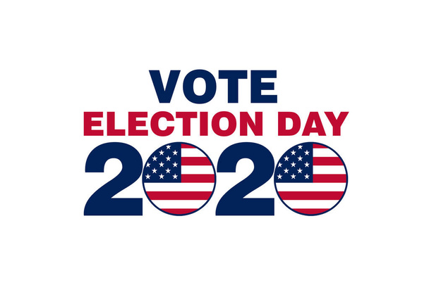 a simple vote election day 2020 slide card illustration graphic - Photo, Image