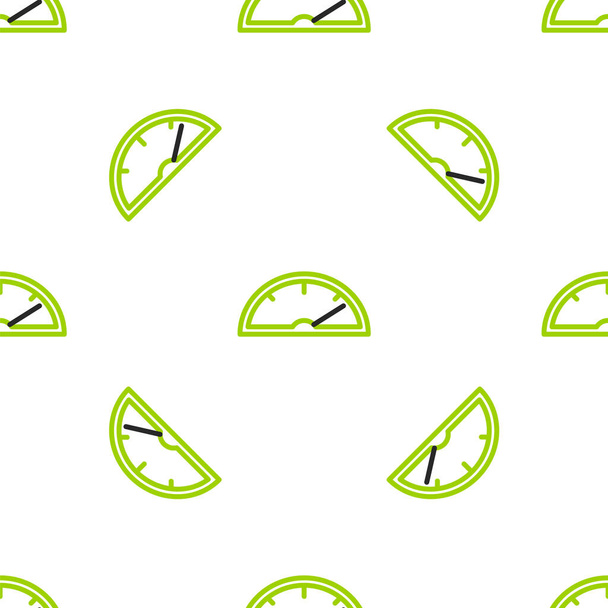 Line Speedometer icon isolated seamless pattern on white background.  Vector Illustration. - Vector, Image