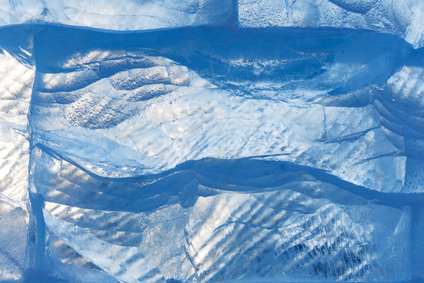 синя крижана текстура з візерунком і тріщинами, замерзлий ковзанярський зимовий фон, текстура поверхні льоду для дизайнерів, заморожена вода
 - Фото, зображення