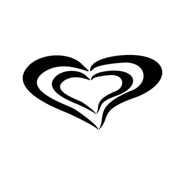 icon heart,abstract heart,vector illustration - Vetor, Imagem