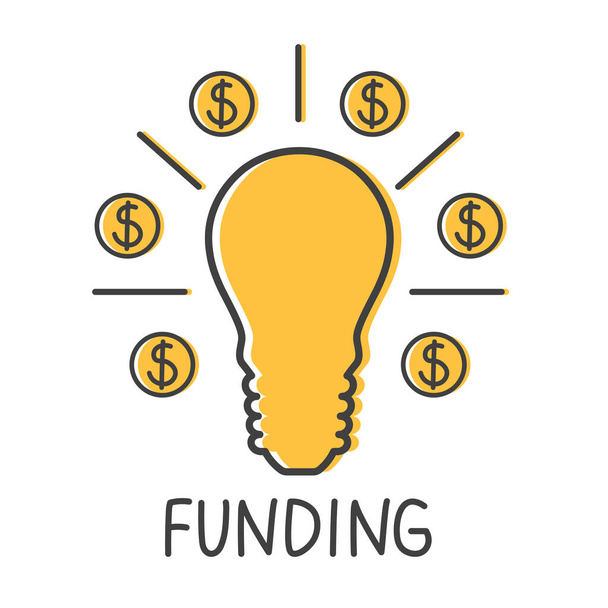 funding word concept - vector illustration - Vector, Image