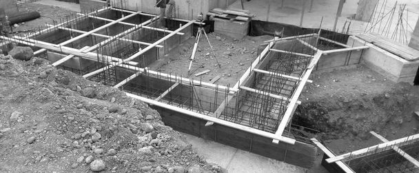 canteiro de obras - tudo pronto para derramar concreto - Foto, Imagem