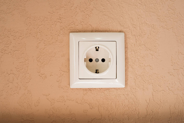 white socket in the wall - Photo, Image
