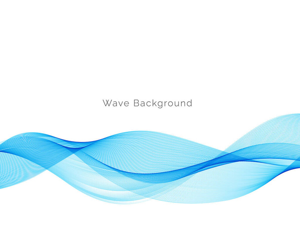 Modrá vlna stylový dymanický pozadí vektor - Vektor, obrázek