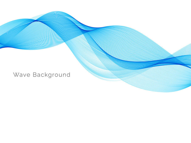 Sininen aalto tyylikäs dymaaninen tausta vektori - Vektori, kuva