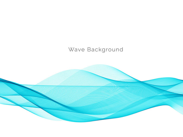 Modrá vlna koncept pozadí ilustrační vektor - Vektor, obrázek