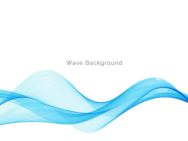 Blue wave concept background illustration vector - Vector, Image