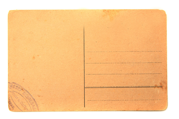 Velho cartão postal vazio
 - Foto, Imagem