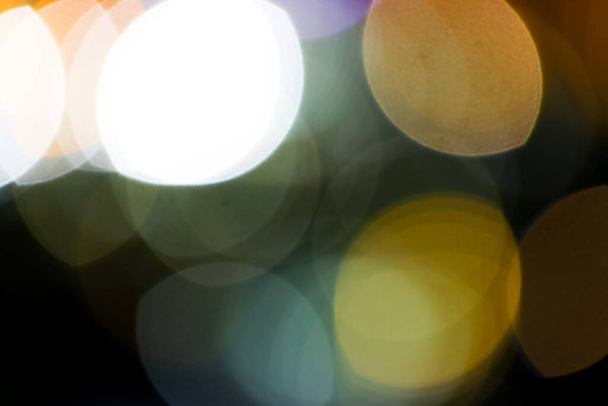 blurred light night bokeh city abstract background texture  - Foto, afbeelding