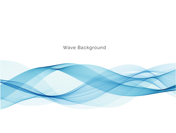 Abstrato vetor de fundo onda azul - Vetor, Imagem
