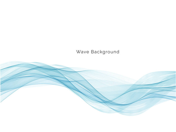 Moderni sininen aalto koristeellinen tausta vektori - Vektori, kuva
