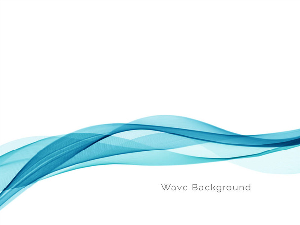 Сучасний стильний синьо-хвильовий фон вектор
 - Вектор, зображення
