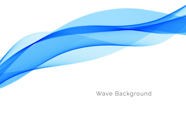Blue wave design abstract background vector - Vector, Image