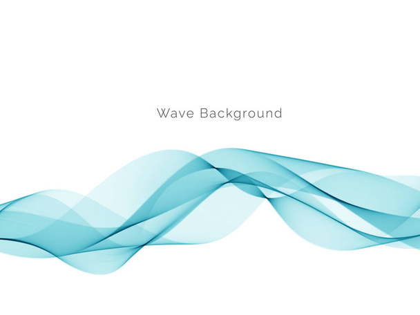 vector de fondo de onda azul decorativo abstracto - Vector, Imagen
