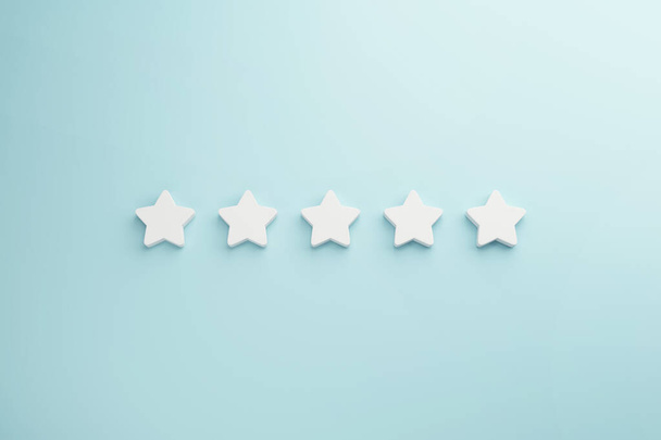 Best Excellent Services Rating for Satisfaction, concept of setting a five star goal. - Valokuva, kuva