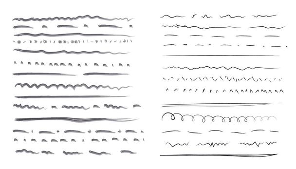 Líneas dibujadas a mano  - Vector, imagen