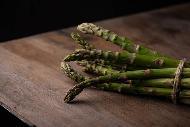 Fresh raw ripe green asparagus - Photo, Image