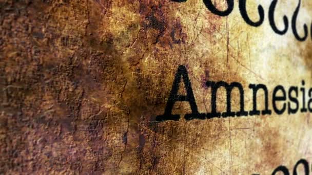 Amnesie-Grunge-Konzept - Filmmaterial, Video