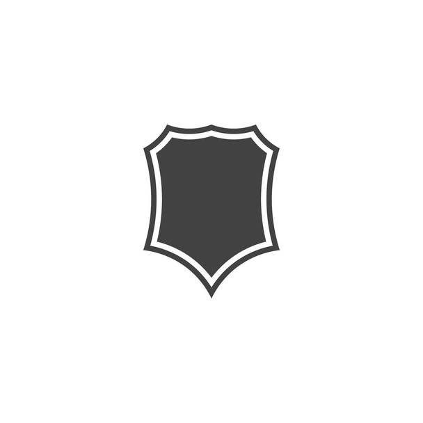 vector badge icon in the shape of an octagonal shield - Vector, imagen