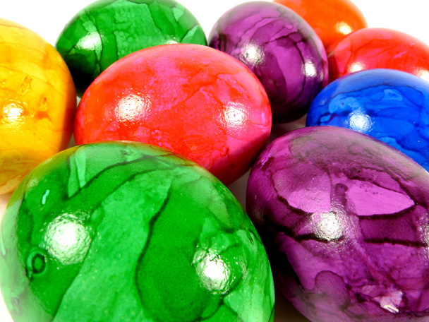 χρωματιστά αυγά - Φωτογραφία, εικόνα