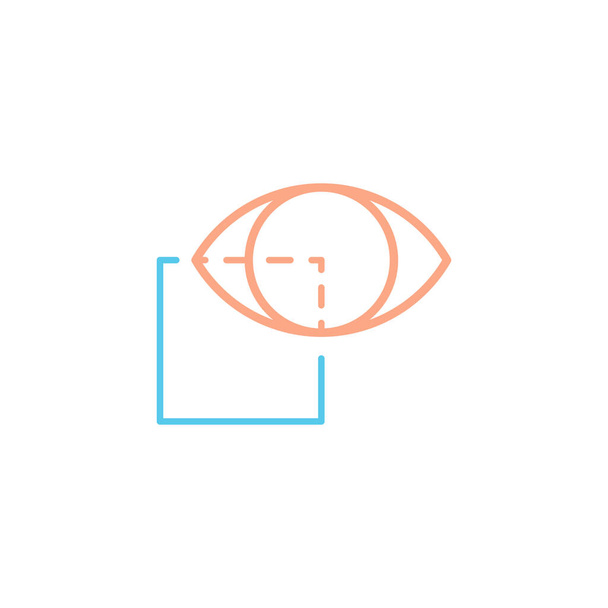 augmented reality vector icon logo design - Vector, Image
