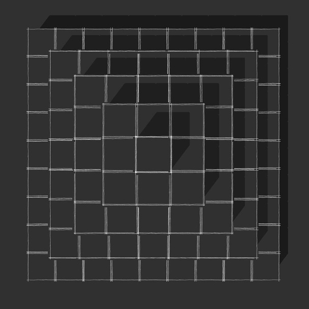 pirámide de cubos vista superior - Foto, imagen