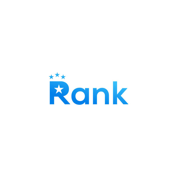 ranking wordmark logo suunnittelu kuva - Vektori, kuva
