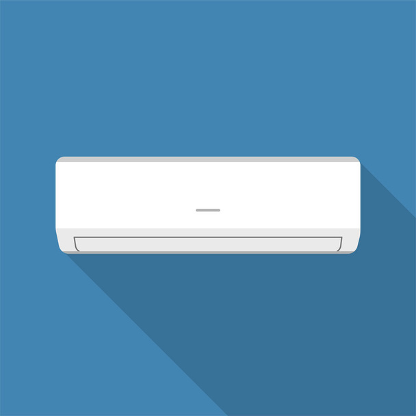 Air conditioner flat design icon. Vector illustration - Vettoriali, immagini