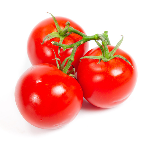 Fresh tomatoes isolated on white - Foto, afbeelding
