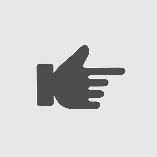 Hand pointing right. Vector icon. - Vector, Image