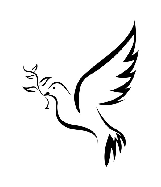 Dove of peace Simple Symbol - Vettoriali, immagini