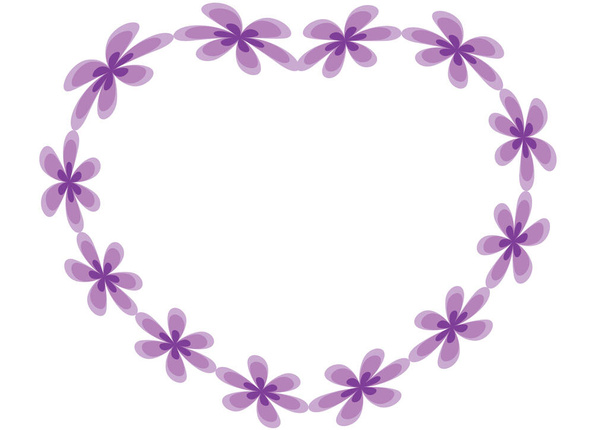 pink flowers on white background - Vetor, Imagem
