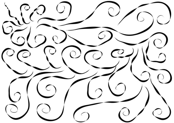 vector set of calligraphic elements for design - Διάνυσμα, εικόνα