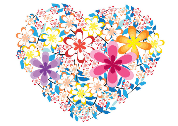 vector illustration of a floral background - Vetor, Imagem