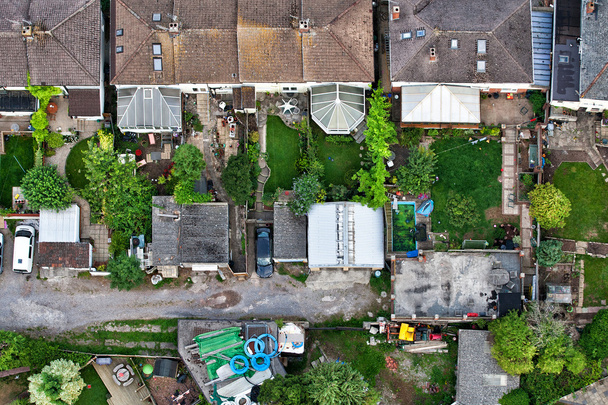 Aerial views of houses - Fotó, kép