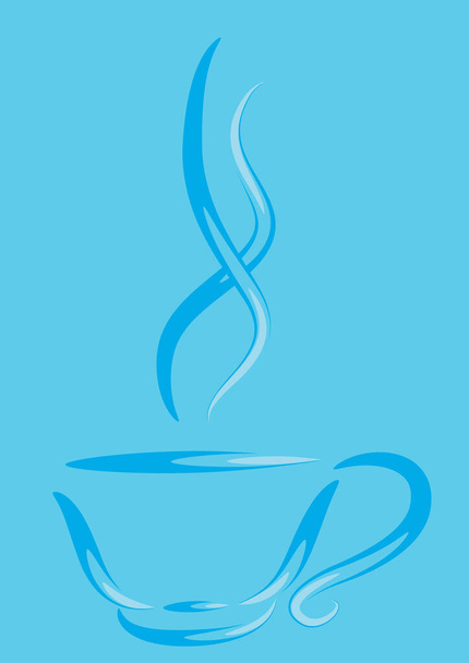 vector illustration of a hot drink - Vetor, Imagem