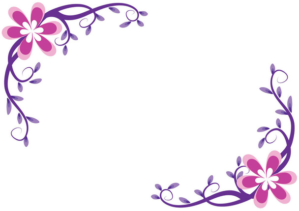 vector illustration of a floral background - Διάνυσμα, εικόνα