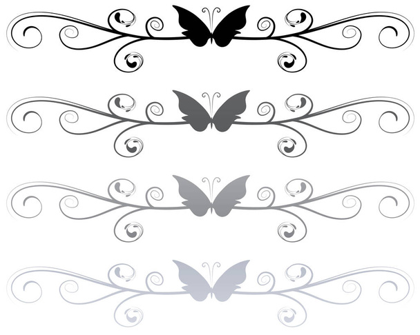 vector illustration of a butterfly - Wektor, obraz