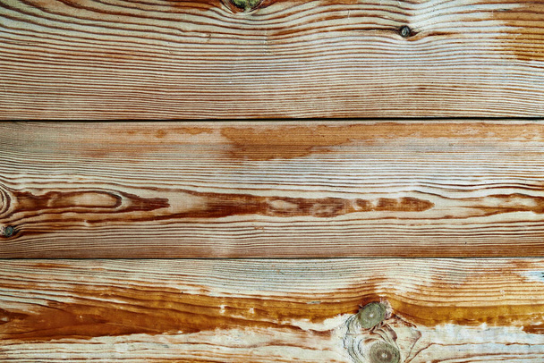 vieilles planches de bois altérées comme fond brun, peignant et fissurant - Photo, image