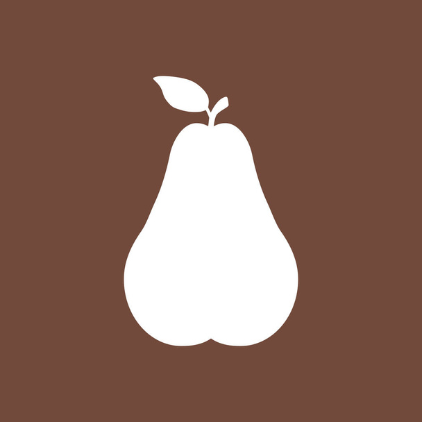 Pear and background as vector illustration - Vector, Image